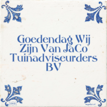 Goedendag Wij Zijn Van JaCo Tuinadviseurders BV - 6 keer bekeken