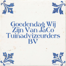 Goedendag Wij Zijn Van JaCo Tuinadvizeurders BV - 6 keer bekeken