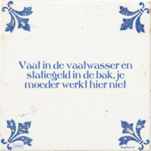 Vaat in de vaatwasser en statiegeld in de bak, je moeder werkt hier niet - 8 keer bekeken