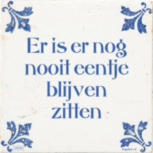 Er is er nog nooit eentje blijven zitten - 22 keer bekeken