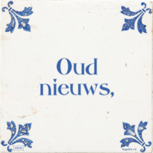 Oud nieuws, - 10 keer bekeken