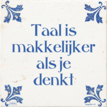 Taal is makkelijker als je denkt - 17 keer bekeken