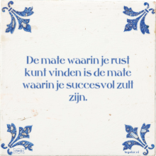 De mate waarin je rust kunt vinden is de mate waarin je succesvol zult zijn. - 3 keer bekeken