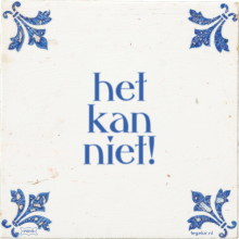 het kan niet! - 2 keer bekeken