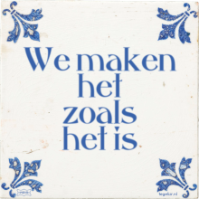 We maken het zoals het is - 5 keer bekeken
