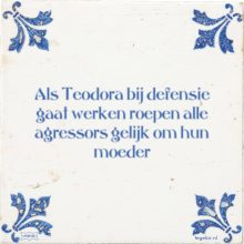 Als Teodora bij defensie gaat werken roepen alle agressors gelijk om hun moeder - 40 keer bekeken