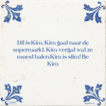 Dit is Kim. Kim gaat naar de supermarkt. Kim vergat wat ze moest halen.Kim is slim! Be Kim - 1 keer bekeken