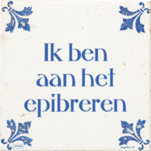 Ik ben aan het epibreren - 2 keer bekeken