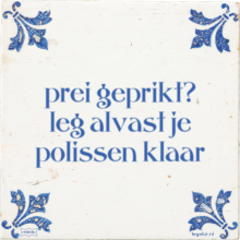prei geprikt? leg alvast je polissen klaar - 10 keer bekeken