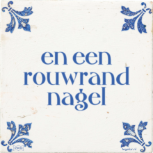 en een rouwrand nagel - 1 keer bekeken