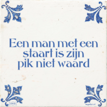 Een man met een staart is zijn pik niet waard - 5 keer bekeken