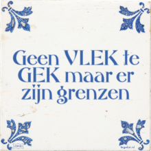 Geen VLEK te GEK maar er zijn grenzen - 8 keer bekeken