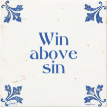 Win above sin - 4 keer bekeken