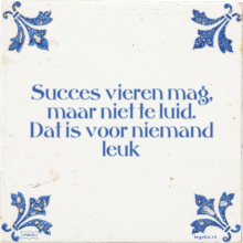 Succes vieren mag, maar niet te luid. Dat is voor niemand leuk - 14 keer bekeken