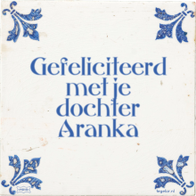 Gefeliciteerd met je dochter Aranka - 4 keer bekeken