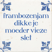 frambozenjam dikke je moeder vieze slet - 5 keer bekeken