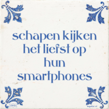 schapen kijken het liefst op hun smartphones - 16 keer bekeken