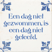 Een dag niet gezwommen, is een dag niet geleefd. - 46 keer bekeken