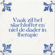 Vaak zit het slachtoffer en niet de dader in therapie - 1 keer bekeken