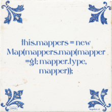 this.mappers = new Map(mappers.map(mapper =gt; mapper.type, mapper)); - 29 keer bekeken