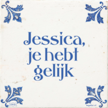 Jessica, je hebt gelijk - 13 keer bekeken