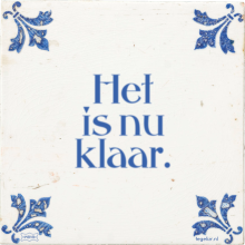 Het is nu klaar. - 4 keer bekeken
