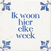 Ik woon hier elke week - 3 keer bekeken
