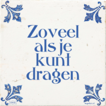 Zoveel als je kunt dragen - 5 keer bekeken