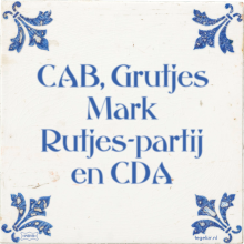 CAB, Grutjes Mark Rutjes-partij en CDA - 8 keer bekeken