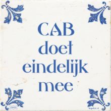 CAB doet eindelijk mee - 7 keer bekeken