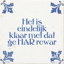Het is eindelijk klaar met dat ge HAR rewar - 9 keer bekeken