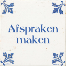 Afspraken maken - 9 keer bekeken