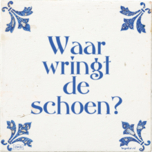 Waar wringt de schoen? - 9 keer bekeken