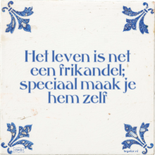 Het leven is net een frikandel; speciaal maak je hem zelf - 12 keer bekeken