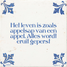 Het leven is zoals appelsap van een appel. Alles wordt eruit geperst - 1 keer bekeken