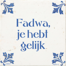 Fadwa, je hebt gelijk - 52 keer bekeken