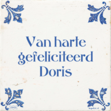 Van harte gefeliciteerd Doris - 39 keer bekeken
