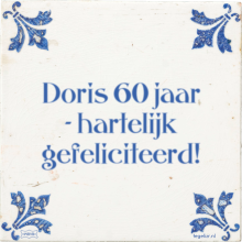 Doris 60 jaar - hartelijk gefeliciteerd! - 43 keer bekeken