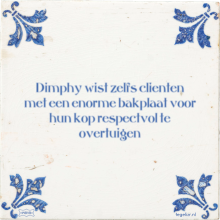 Dimphy wist zelfs clienten met een enorme bakplaat voor hun kop respectvol te overtuigen - 3 keer bekeken