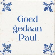 Goed gedaan Paul - 19 keer bekeken