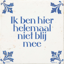 Ik ben hier helemaal niet blij mee - 31 keer bekeken