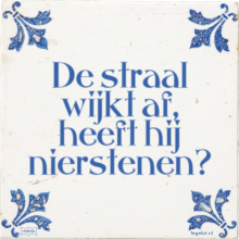 De straal wijkt af, heeft hij nierstenen? - 33 keer bekeken