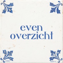 even overzicht - 54 keer bekeken