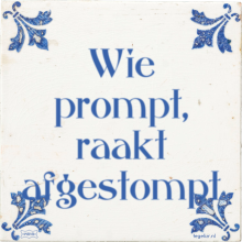 Wie prompt, raakt afgestompt - 46 keer bekeken