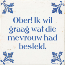 Ober! Ik wil graag wat die mevrouw had besteld. - 3 keer bekeken