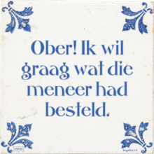 Ober! Ik wil graag wat die meneer had besteld. - 4 keer bekeken