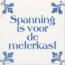 Spanning is voor de meterkast - 18 keer bekeken