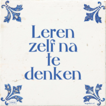 Leren zelf na te denken - 1 keer bekeken