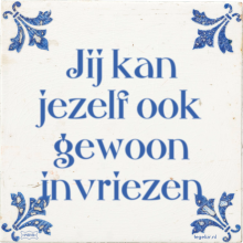 Jij kan jezelf ook gewoon invriezen - 4 keer bekeken