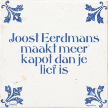 Joost Eerdmans maakt meer kapot dan je lief is - 3 keer bekeken